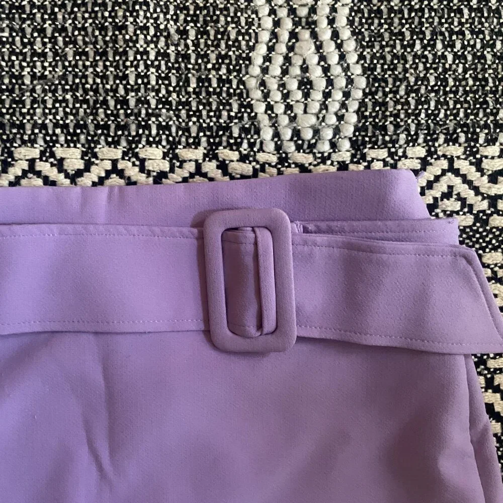 NWT ZARA Women’s Lilac Skort – Size Medium - Picture 6 of 7